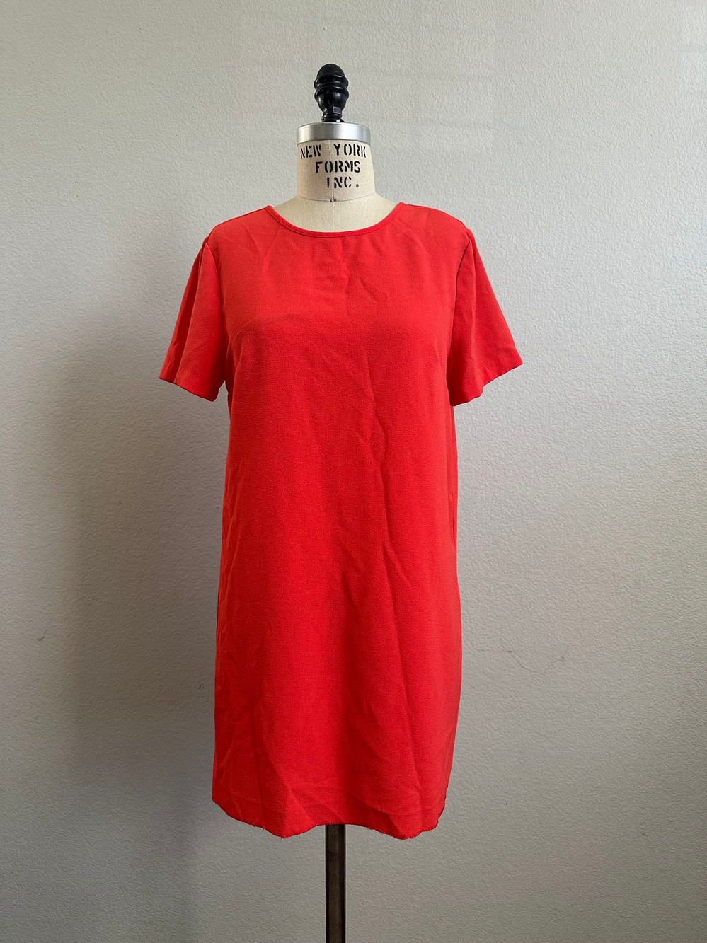 Felicity And Coco Tango Red Shift Dress Size S Short Sleeve
